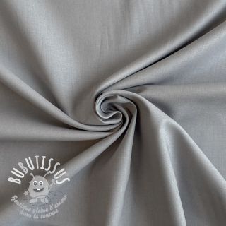 Tissu Popeline de coton metal grey