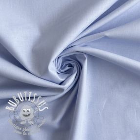 Tissu Popeline de coton light blue lavender