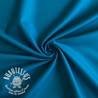 Tissu Popeline de coton ocean blue