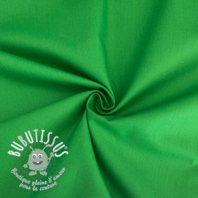 Tissu Popeline de coton kelly green