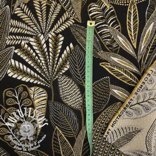 Tissu déco jacquard Legende noir