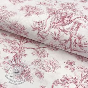 Tissu coton Acajou rouge PERCALE