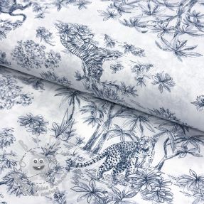 Tissu coton Acajou blue PERCALE