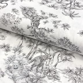 Tissu coton Acajou graphite PERCALE
