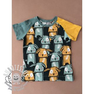 Jersey Funny dogs dark green