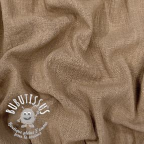 Tissu coton SLUB WASHED sand