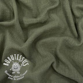 Tissu coton SLUB WASHED pickle