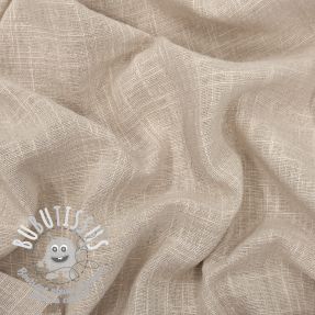 Tissu coton SLUB WASHED beige