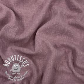 Tissu coton SLUB WASHED lavender