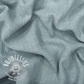 Tissu coton SLUB WASHED blue