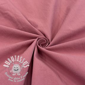 Tissu coton WASHED dark blush
