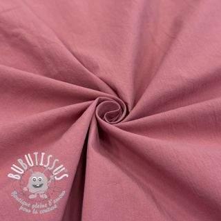 Tissu coton WASHED dark blush
