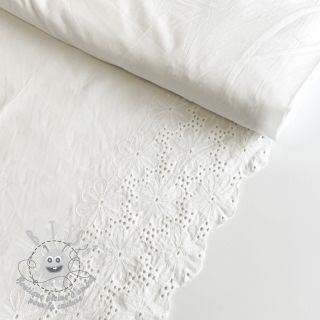 Madeira embroidery Meike 1-side border white
