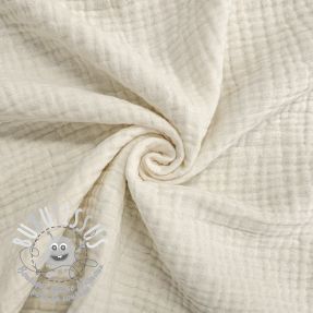 Tissu double gaze/mousseline butter ORGANIC
