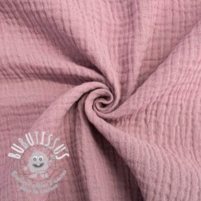 Tissu double gaze/mousseline lilac ORGANIC