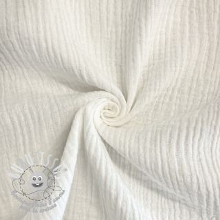 Tissu double gaze/mousseline ecru ORGANIC
