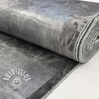 JEANS FOIL TIE DYE black