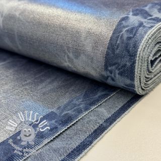 JEANS FOIL TIE DYE blue