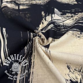 Viscose lin Swirls design A