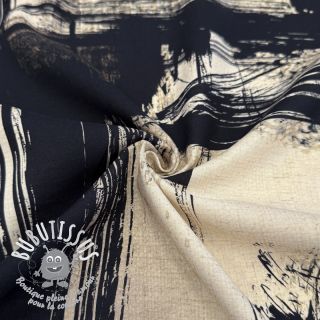 Viscose lin Swirls design A