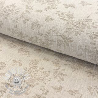 Tissu coton Lin JACQUARD Buttercup flowers