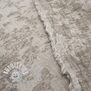 Tissu coton Lin JACQUARD Buttercup flowers