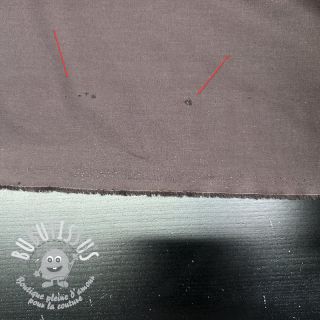 Tissu Popeline de coton dark brown 2nd class
