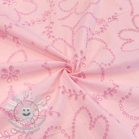 Tissu coton VOILE Puffy light pink