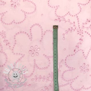 Tissu coton VOILE Puffy light pink