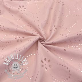 Tissu coton VOILE Puffy old rose