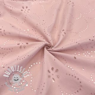 Tissu coton VOILE Puffy old rose