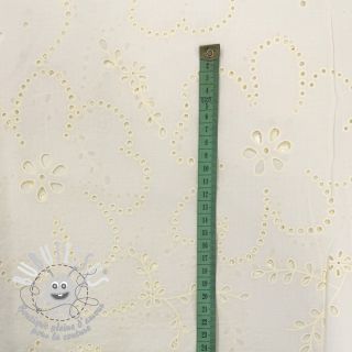 Tissu coton VOILE Puffy off white