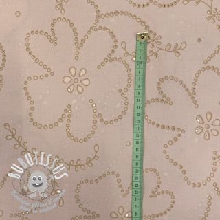 Tissu coton VOILE Puffy beige