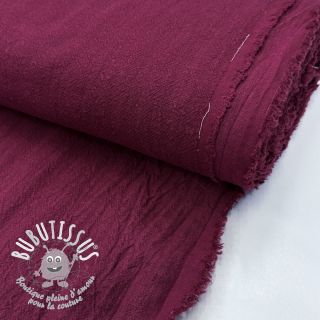Lin lavé STONEWASHED PREMIUM bordeaux