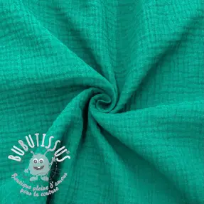 Tissu double gaze/mousseline dark teal