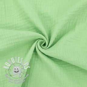 Tissu double gaze/mousseline light lime