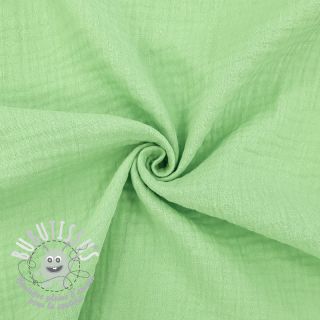 Tissu double gaze/mousseline light lime