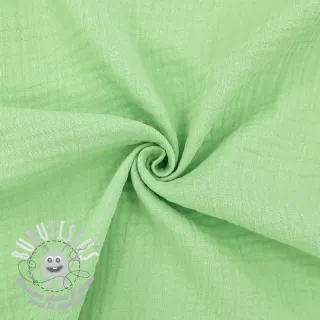 Tissu double gaze/mousseline light lime