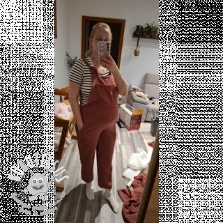 Tissu double gaze/mousseline rouge ORGANIC