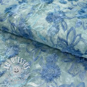 Tissu coton TIE DYE EMBROIDERY Swingy design C