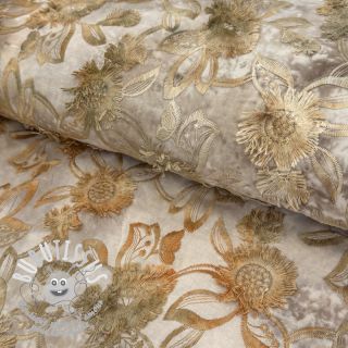 Tissu coton TIE DYE EMBROIDERY Swingy design A