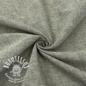 Tissu mélange lin et cotton Lico camo green