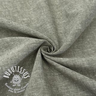 Tissu mélange lin et cotton Lico camo green