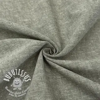 Tissu mélange lin et cotton Lico camo green