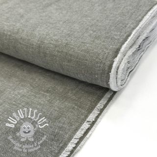 Tissu mélange lin et cotton Lico camo green