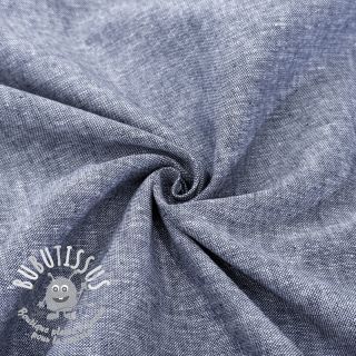 Tissu mélange lin et cotton Lico navy