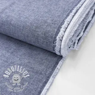 Tissu mélange lin et cotton Lico navy
