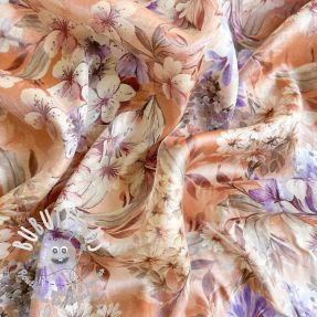 Viscose SHINIO Floral treasure red