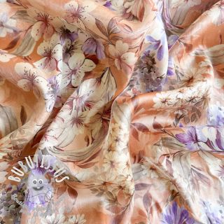 Viscose SHINIO Floral treasure red