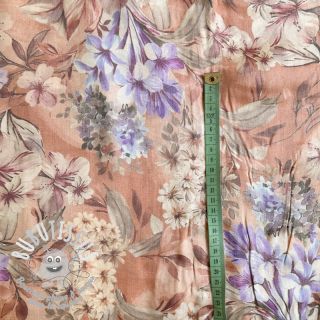 Viscose SHINIO Floral treasure red